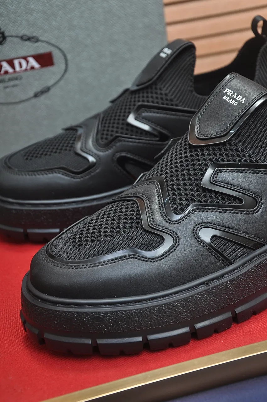 Men's shoes 💰620💶【PRADA】Top original, new season, high quality original goods, top imported calfskin with original imported glue, imported cowhide inside with original cowhide feet, original outsole! Quality guaranteed! Code 38-45 (45 customized)